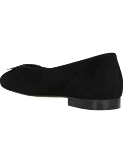 Leder-Ballerinas in Schwarz><noscript><img width=