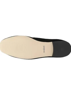 Leder-Ballerinas in Schwarz><noscript><img width=