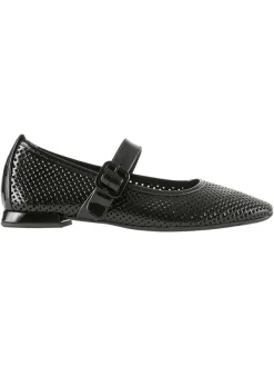 Leder-Ballerinas in Schwarz>Högl
