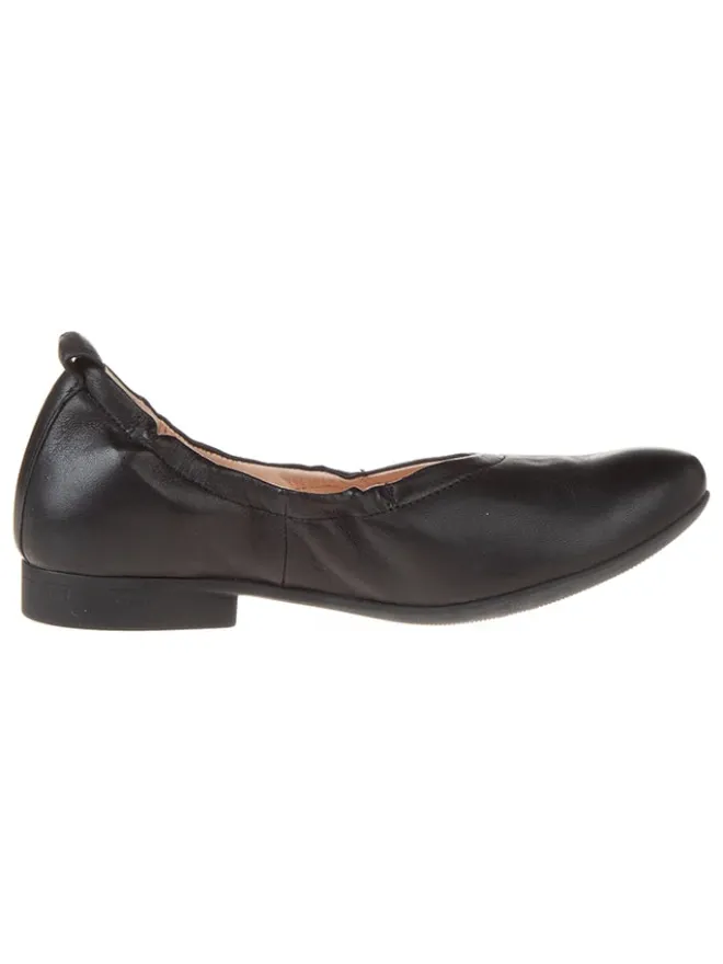 Think! Ballerinas^Leder-Ballerinas in Schwarz