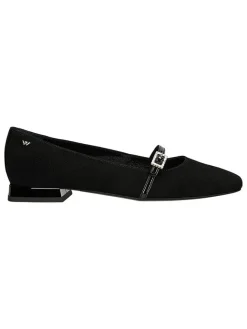 Wojas Ballerinas^Leder-Ballerinas in Schwarz