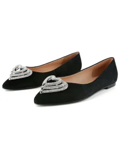 loft37 Ballerinas^Leder-Ballerinas in Schwarz