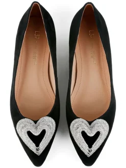 loft37 Ballerinas^Leder-Ballerinas in Schwarz
