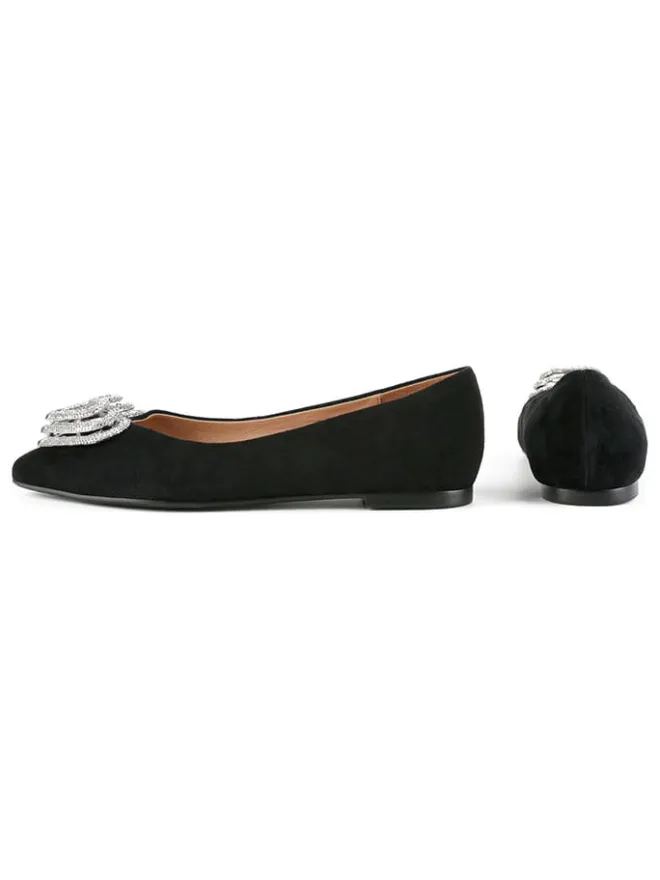 loft37 Ballerinas^Leder-Ballerinas in Schwarz
