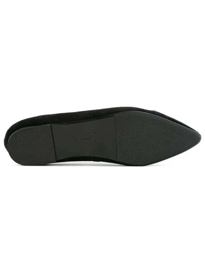 loft37 Ballerinas^Leder-Ballerinas in Schwarz