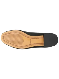 Leder-Ballerinas in Schwarz><noscript><img width=