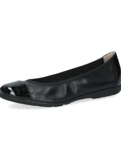 Leder-Ballerinas in Schwarz>Caprice Discount