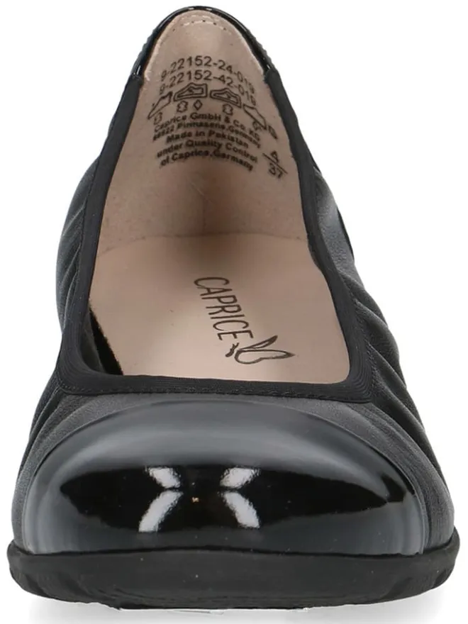 Leder-Ballerinas in Schwarz>Caprice Discount