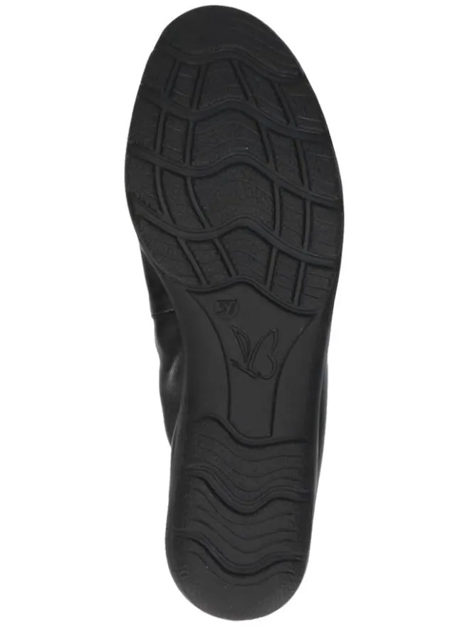 Leder-Ballerinas in Schwarz>Caprice Discount