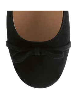 Leder-Ballerinas in Schwarz><noscript><img width=