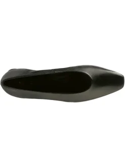 Leder-Ballerinas in Schwarz><noscript><img width=