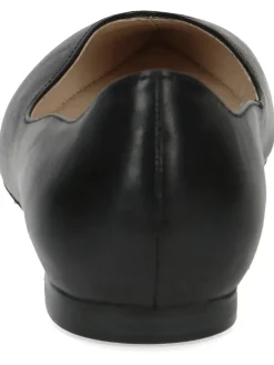 Leder-Ballerinas in Schwarz>Caprice Sale