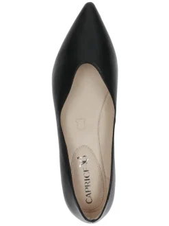 Leder-Ballerinas in Schwarz><noscript><img width=