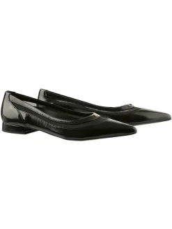 Leder-Ballerinas in Schwarz>Högl Discount