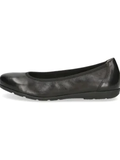 Leder-Ballerinas in Schwarz>Caprice Best