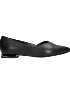 Leder-Ballerinas in Schwarz>Wojas Discount