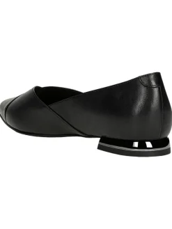 Leder-Ballerinas in Schwarz><noscript><img width=