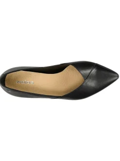 Leder-Ballerinas in Schwarz><noscript><img width=