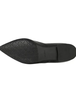 Leder-Ballerinas in Schwarz><noscript><img width=
