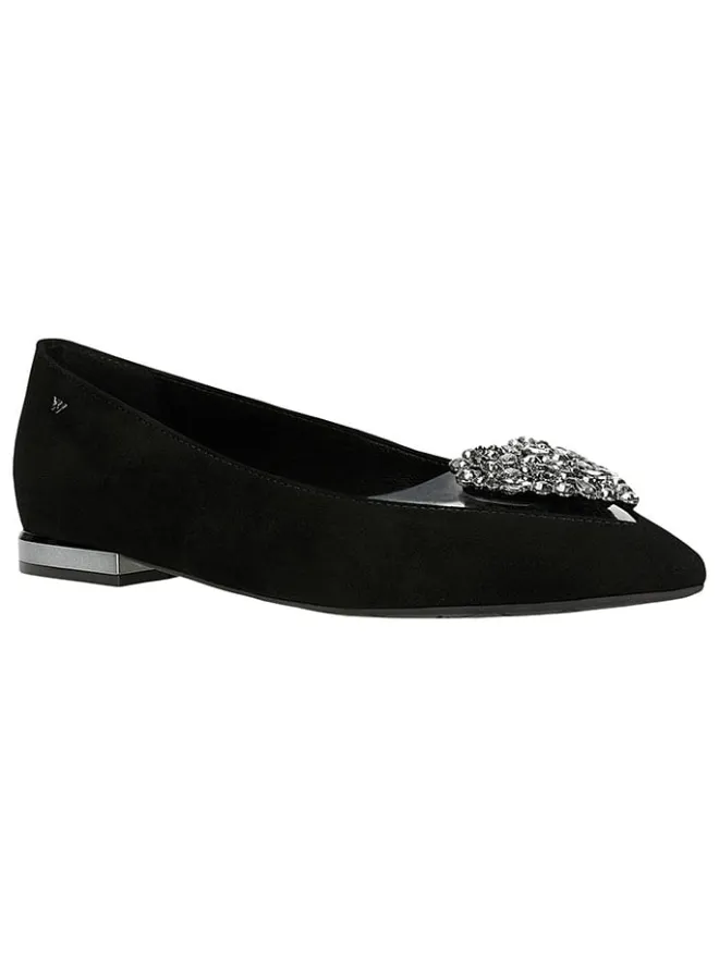 Wojas Ballerinas^Leder-Ballerinas in Schwarz