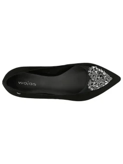 Wojas Ballerinas^Leder-Ballerinas in Schwarz