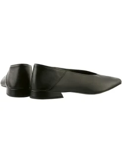 Leder-Ballerinas in Schwarz><noscript><img width=