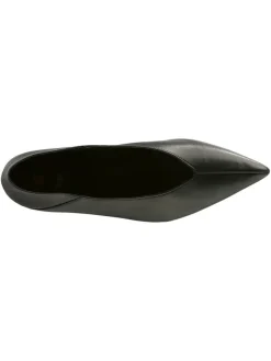 Leder-Ballerinas in Schwarz><noscript><img width=