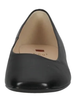 Leder-Ballerinas in Schwarz><noscript><img width=