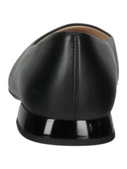 Leder-Ballerinas in Schwarz><noscript><img width=