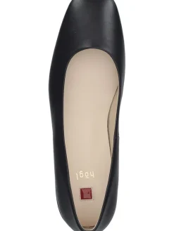 Leder-Ballerinas in Schwarz><noscript><img width=