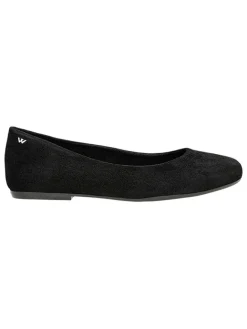Wojas Ballerinas^Leder-Ballerinas in Schwarz