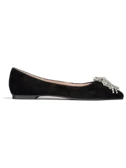 Leder-Ballerinas in Schwarz>loft37 Discount
