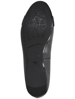 Leder-Ballerinas in Schwarz><noscript><img width=
