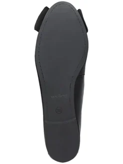 Leder-Ballerinas in Schwarz><noscript><img width=
