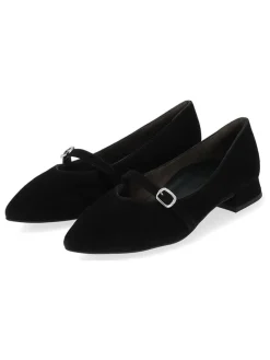 Paul Green Ballerinas^Leder-Ballerinas in Schwarz