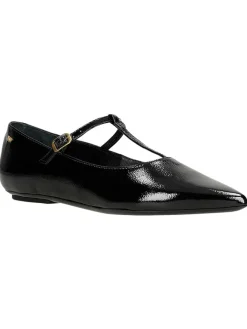 Leder-Ballerinas in Schwarz>Wojas Hot
