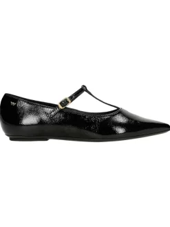 Leder-Ballerinas in Schwarz>Wojas Hot