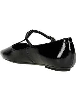 Leder-Ballerinas in Schwarz><noscript><img width=
