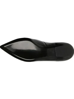 Leder-Ballerinas in Schwarz><noscript><img width=