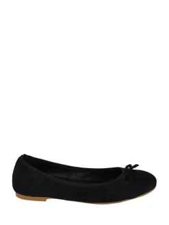 Leder-Ballerinas in Schwarz>Lizza Shoes New