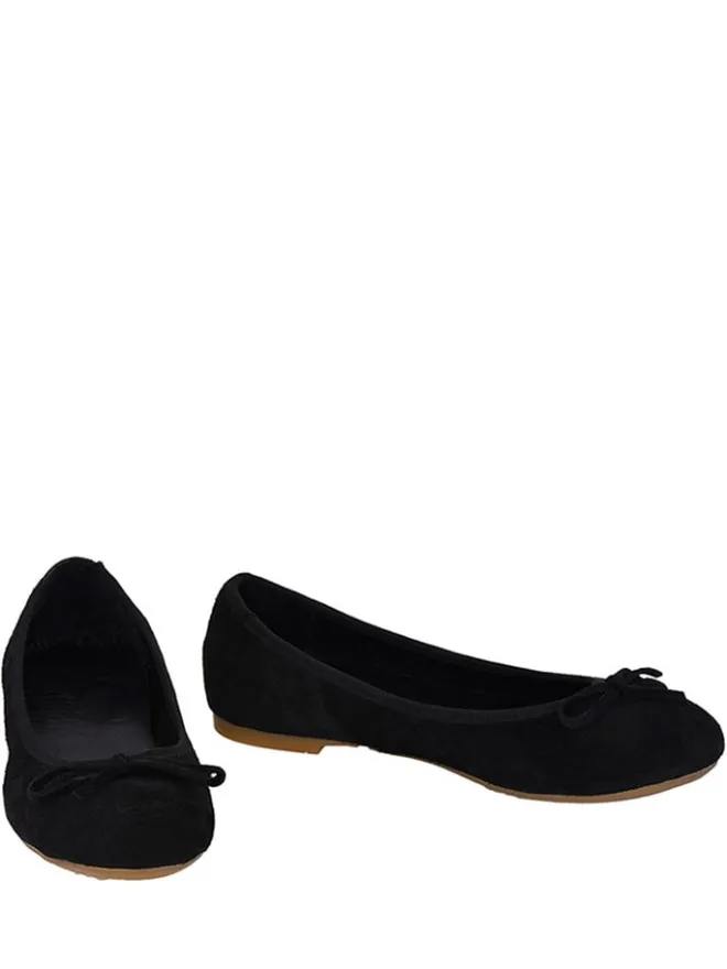 Leder-Ballerinas in Schwarz>Lizza Shoes New