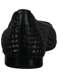 Leder-Ballerinas in Schwarz><noscript><img width=