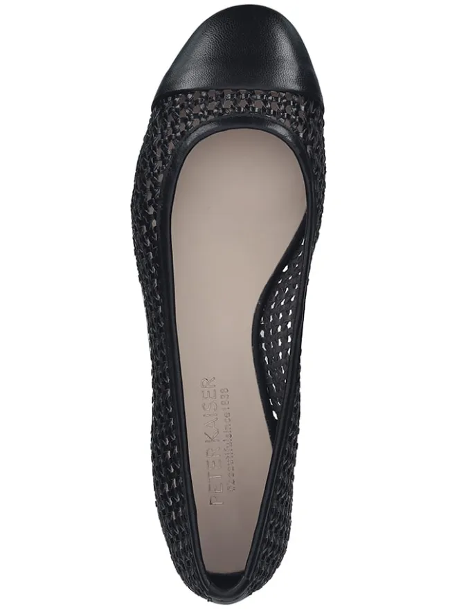 Leder-Ballerinas in Schwarz>PETER KAISER Hot