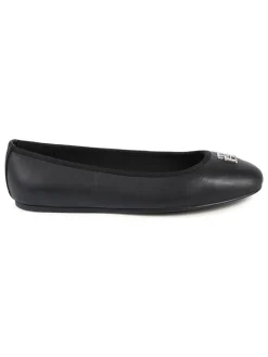 Leder-Ballerinas in Schwarz>Tommy Hilfiger Shoes