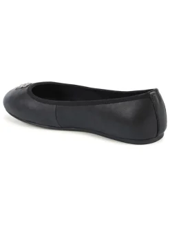 Leder-Ballerinas in Schwarz><noscript><img width=