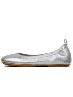 fitflop Ballerinas^Leder-Ballerinas in Silber