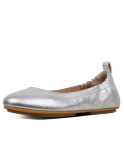 fitflop Ballerinas^Leder-Ballerinas in Silber