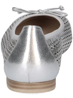 Caprice Ballerinas^Leder-Ballerinas in Silber