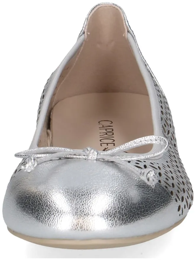 Caprice Ballerinas^Leder-Ballerinas in Silber