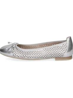 Caprice Ballerinas^Leder-Ballerinas in Silber